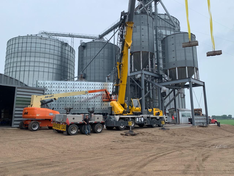 48-foot-grain-handler-dryer-going-in-advanced-grain-handling-systems